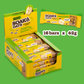 Display box of 16 Soak’d Oats Apple & Raisin bars with cinnamon, plant-based, high fibre, chewy oat snack bar